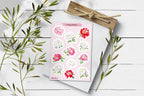 Peony Stickers. Peony Flower Stickers. Summer Blossom Stickers. Bullet Journal, Pink Peony Blossom Stickers. Pink Planner Sticker, Bouquet