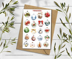 Christmas Baubles Stickers