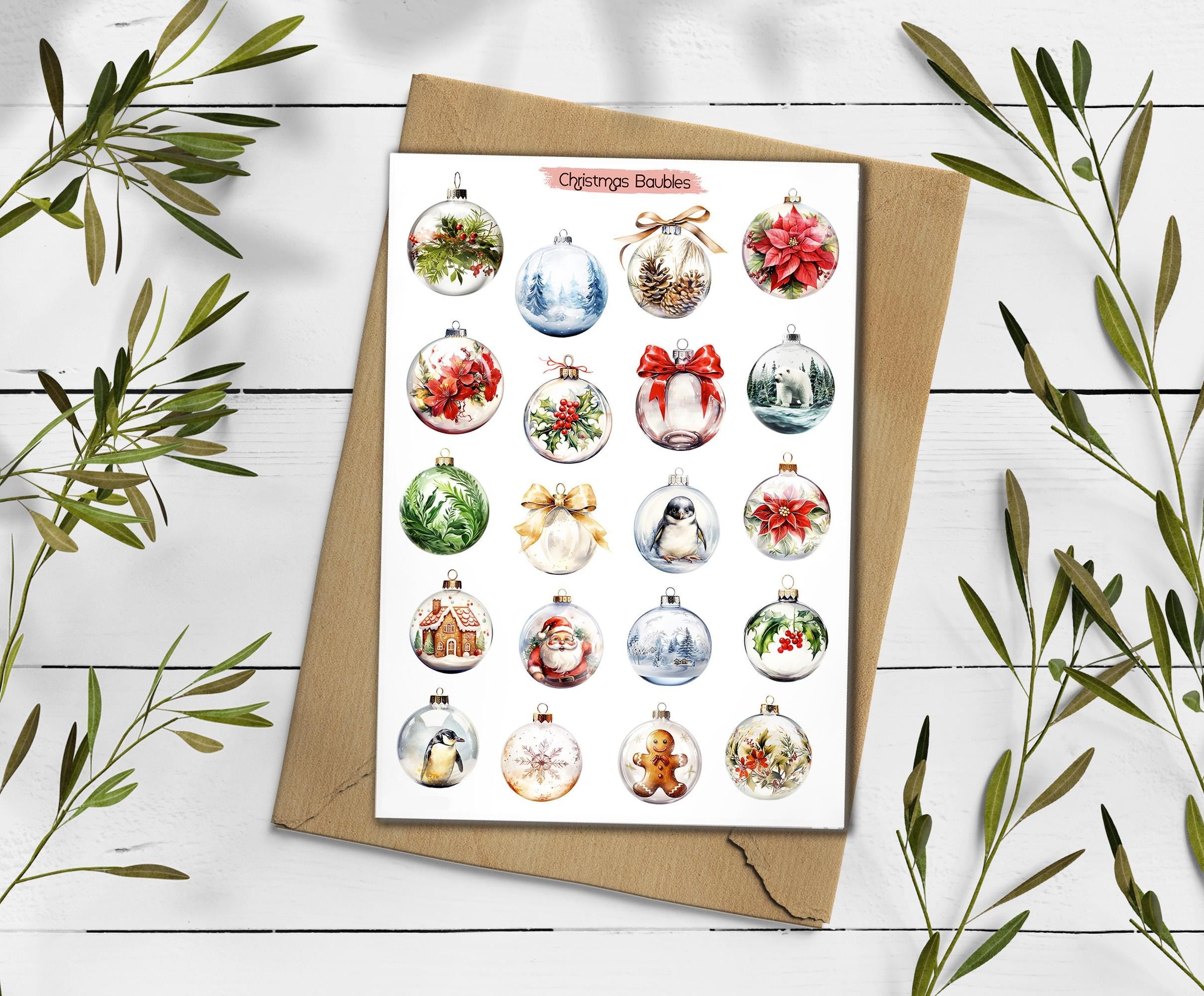 Christmas Baubles Stickers