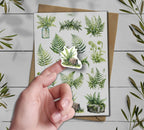 Fern Stickers: Botanical Greenery Scrapbooking Stickers