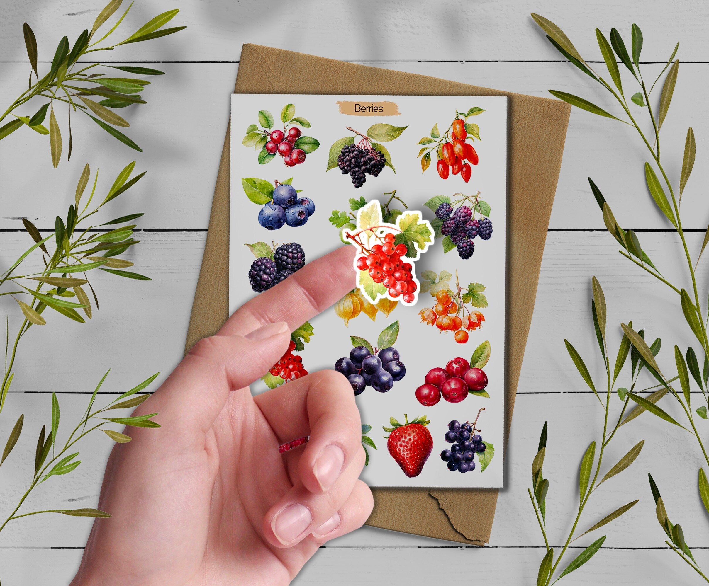 Fruit & Berry Stickers Planner Scrapbooking