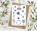 Blue Thistle Stickers: Wildflower Scotland Sticker Pack