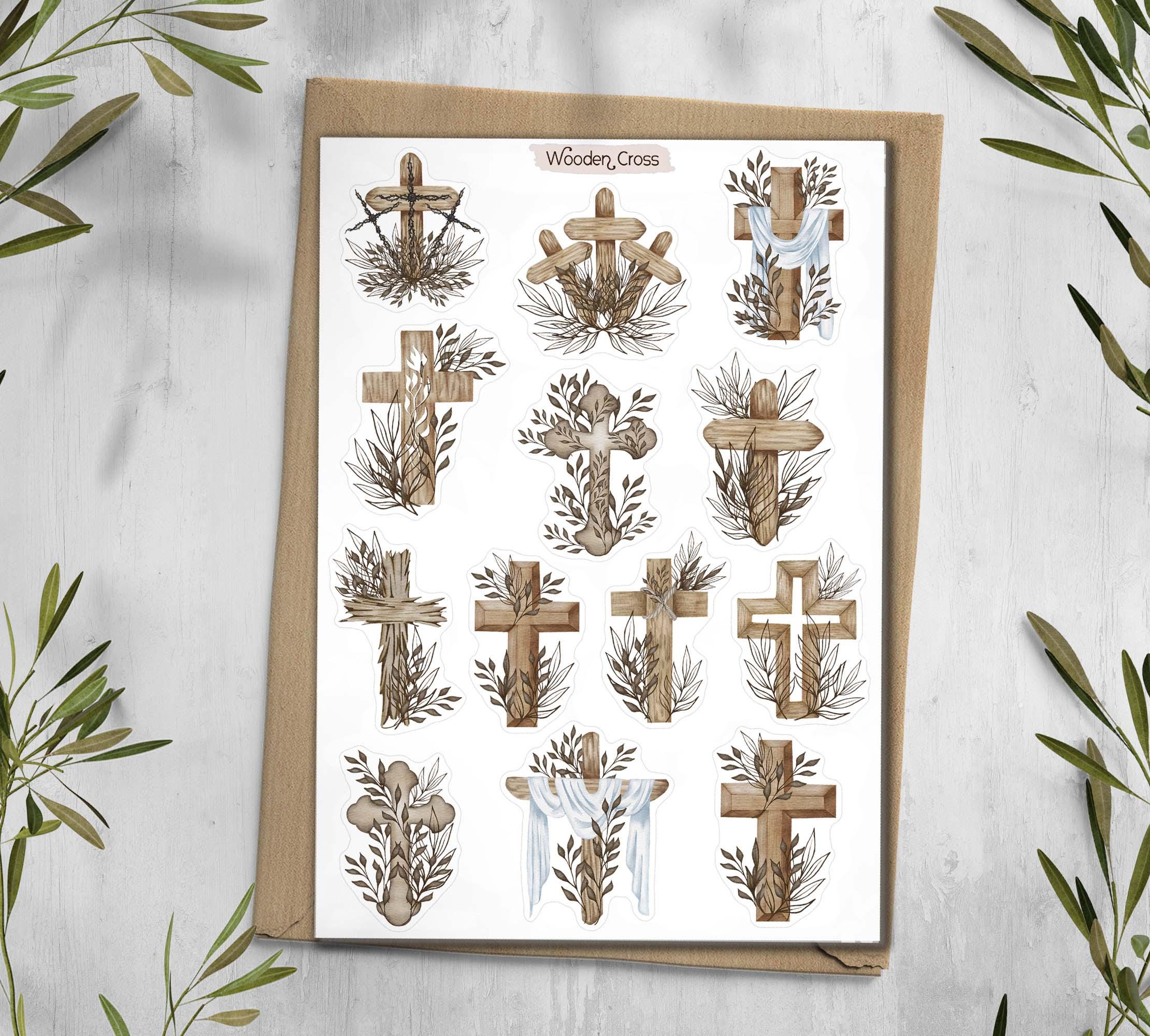 Easter Cross Sticker Sheet