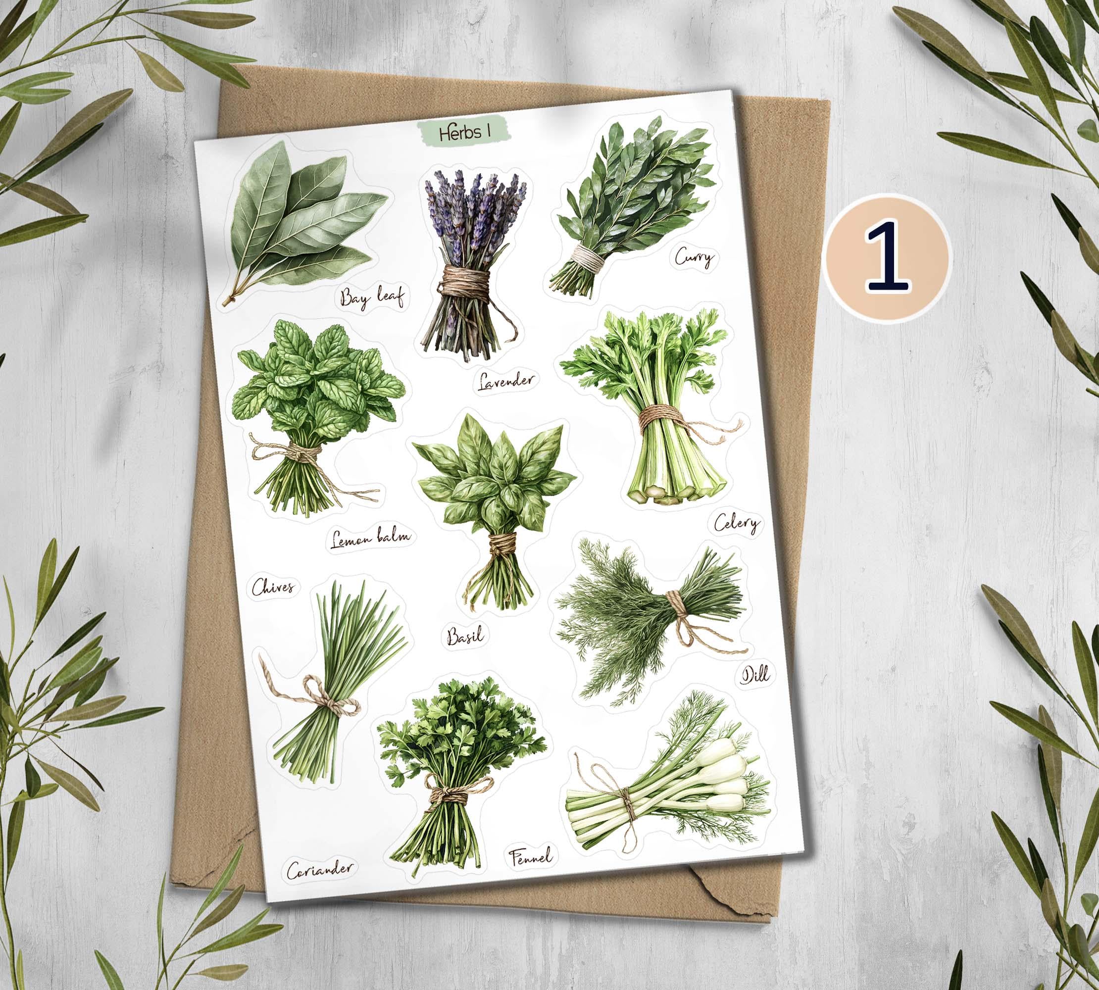 Herbs Cottagecore Stickers