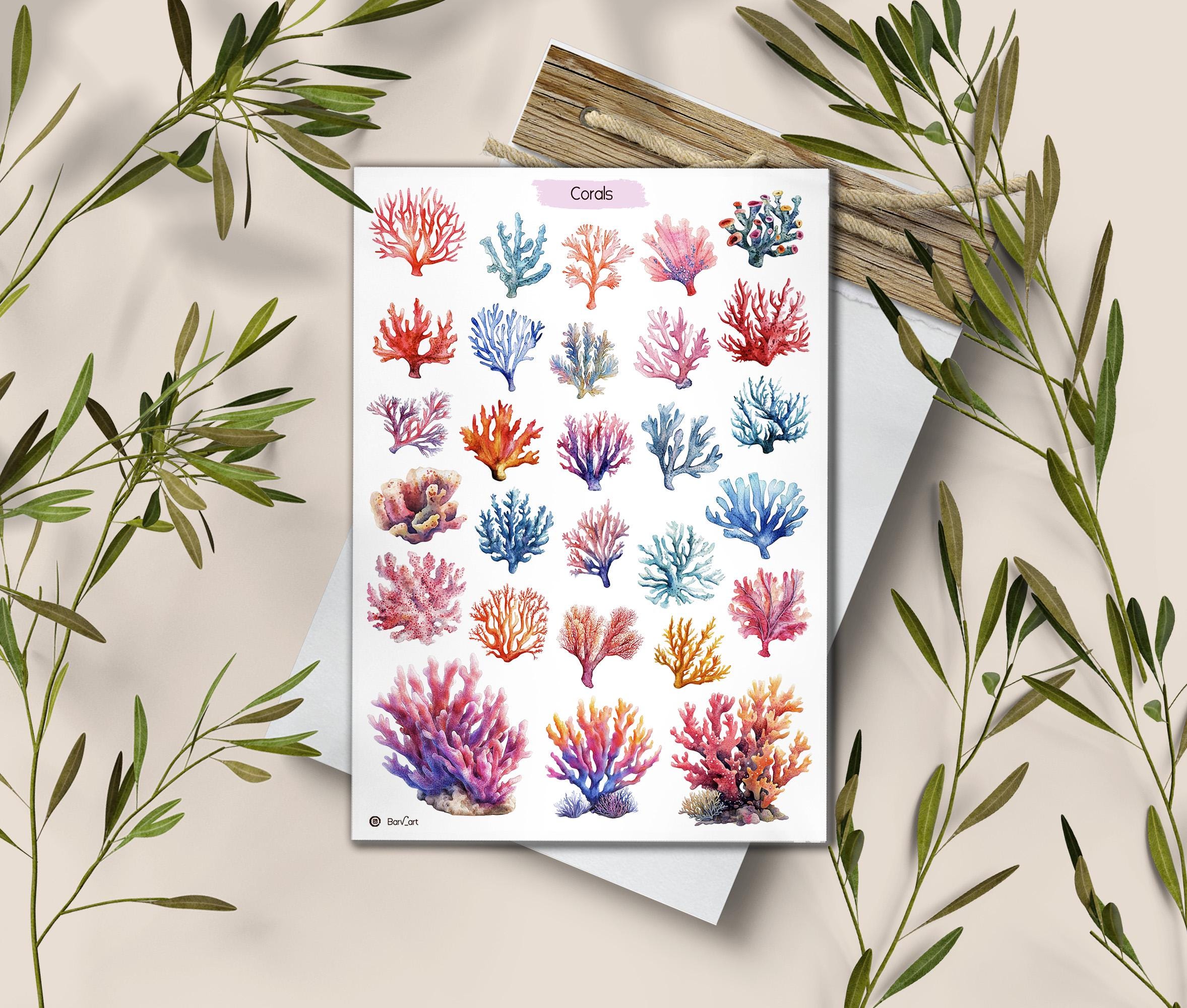 Coral Stickers