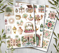 Moroccan Tile Stickers: Travel Scrapbook Planner Stickers