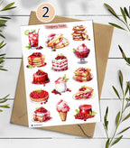 Cranberry Stickers: Foraged Berry Planner Stickers