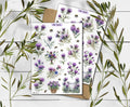 Thistle Stickers. Milk Thistle Flowers Sticker. Wildflowers Sticker Sheet. Scotland stickers. Transparent Milk Thistle Stickers