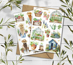 Gardening Stickers: Farmhouse Fruit & Vegetable Planner Stickers