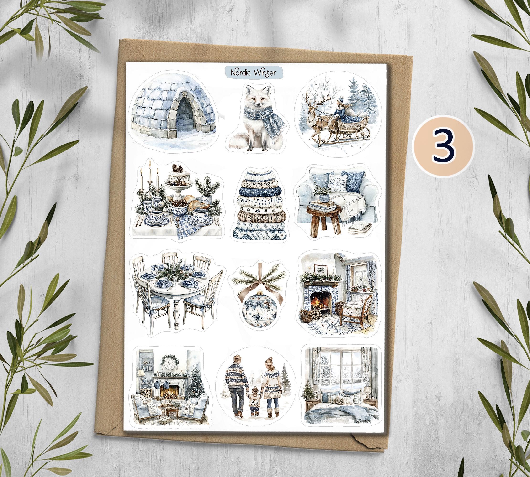Nordic Winter Stickers