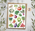 Vegetable & Fruit Stickers. Veggie Planner, Journal, Scrapbooking Stickers. Food market Stickers.