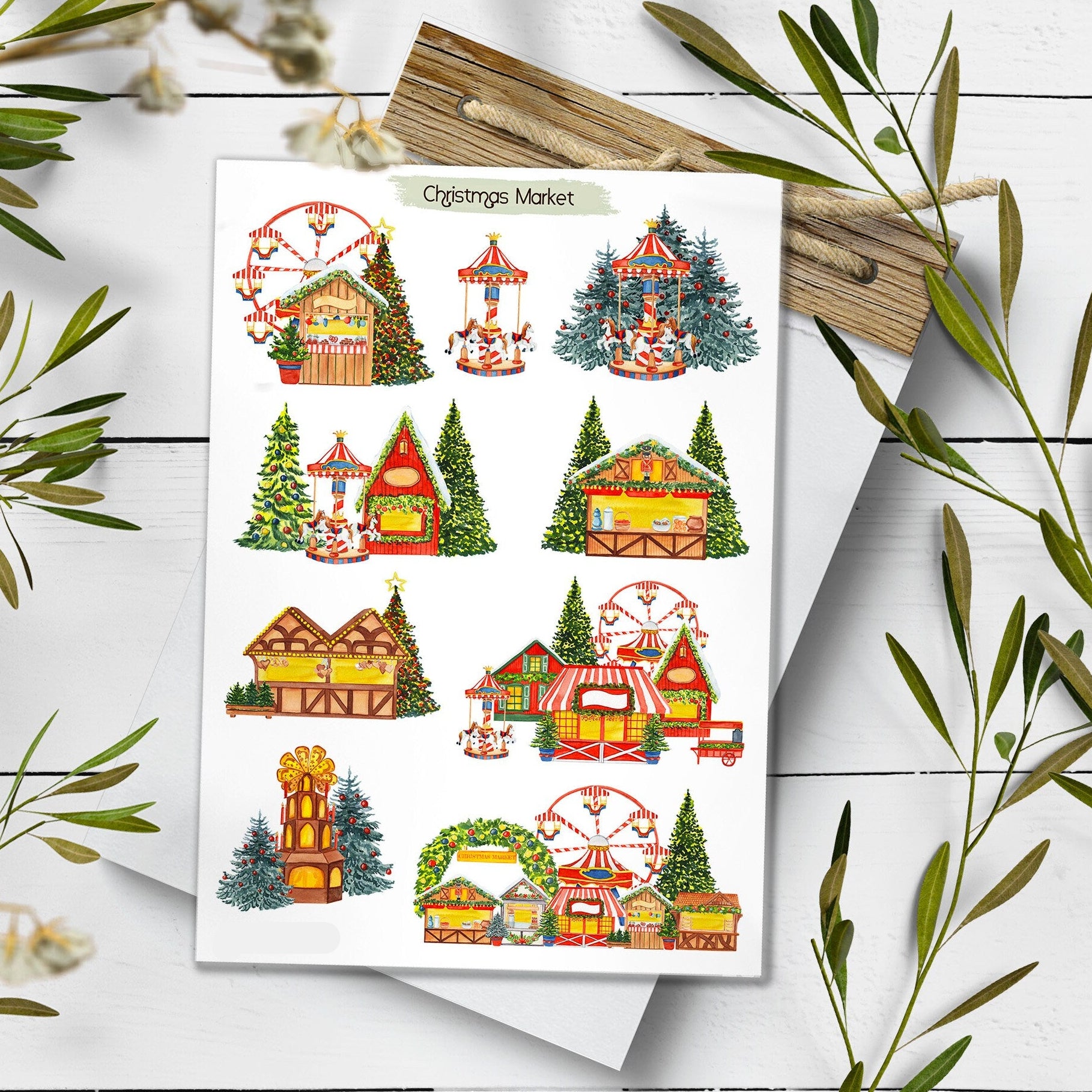 Christmas Market Stickers