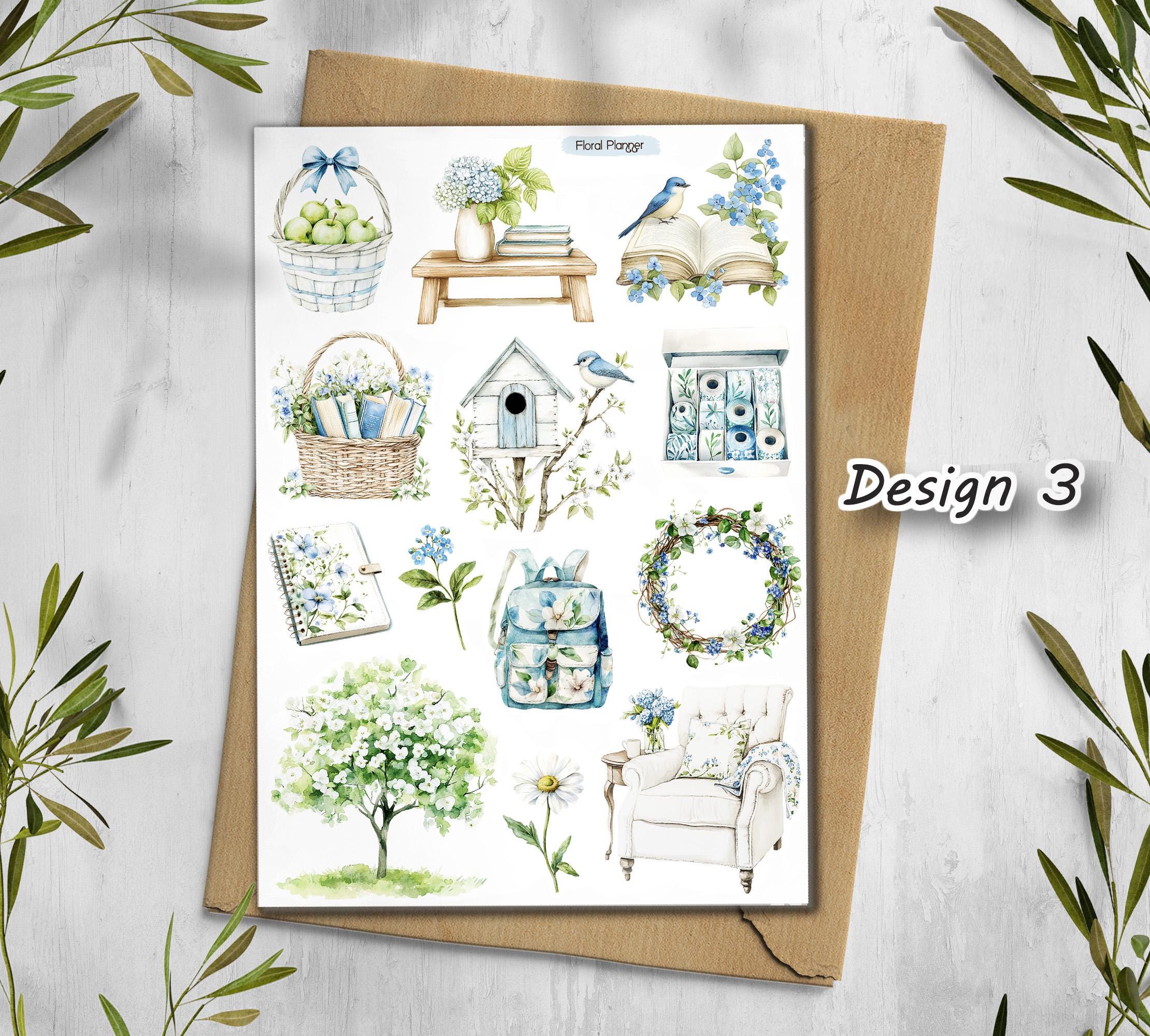 Spring Floral Planner Sticker