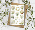 Daisy Sticker Sheet: Watercolor Wildflowers, Spring Planner Stickers