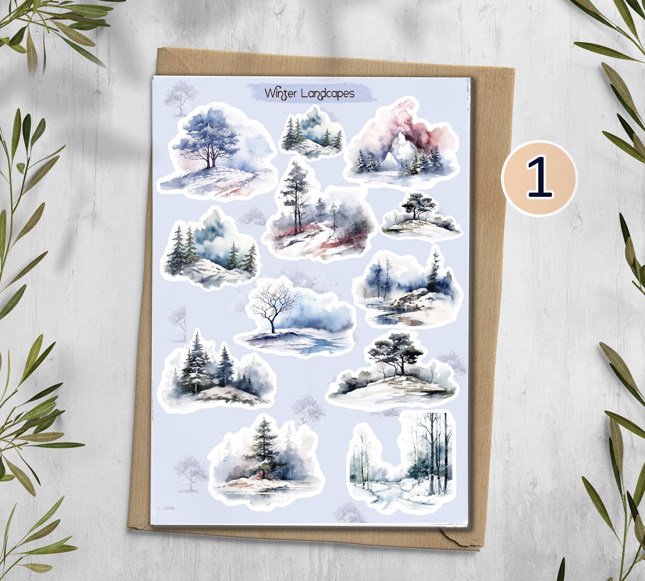 Winter Forest Stickers