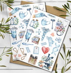 Healthcare Sticker Sheet: Nurse, Medical, Planner, Scrapbook