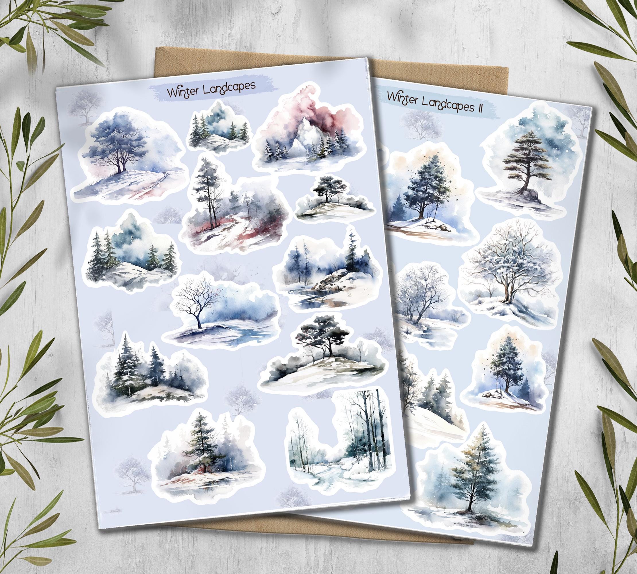 Winter Forest Stickers