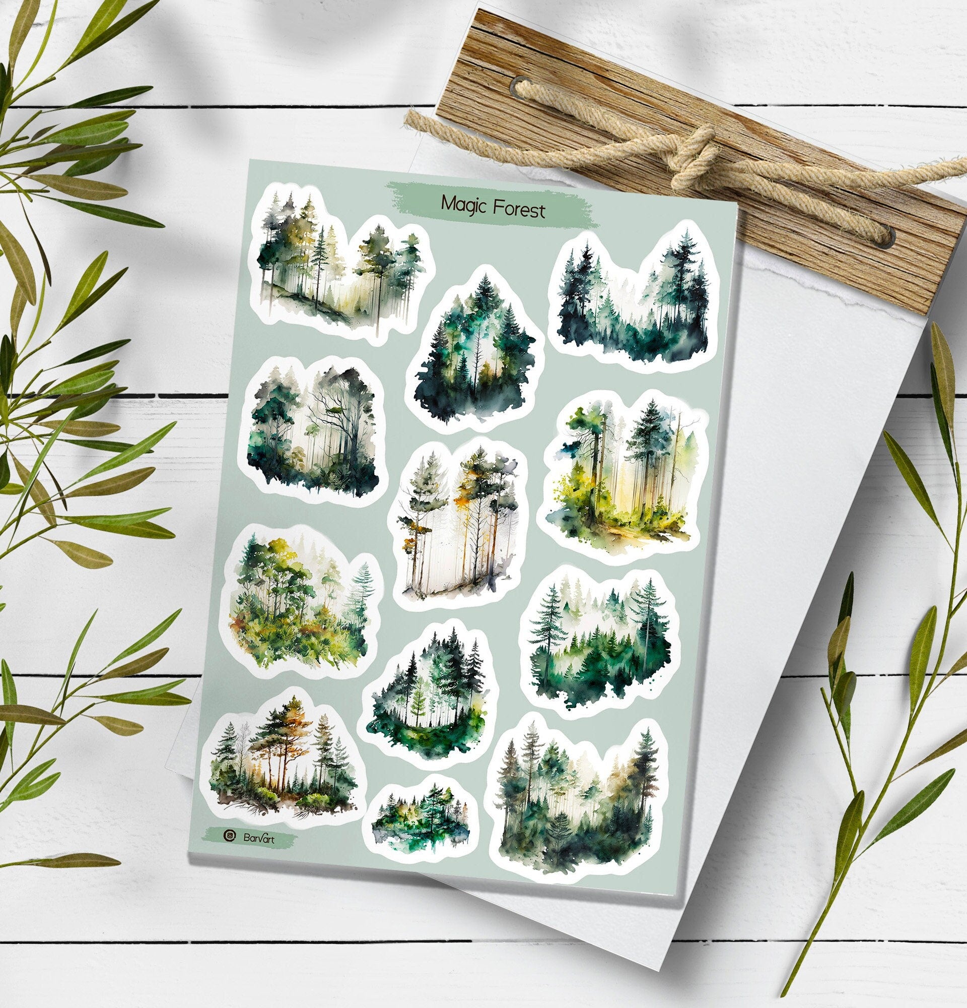 Magic Forest Stickers