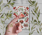 Apple Stickers: Cottagecore Planner, Scrapbook Decoration