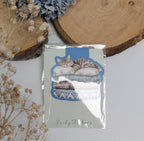 Sleeping Cat Magnetic Bookmark. Cute Page Marker. Reading Accessories