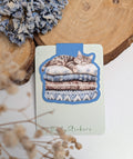 Sleeping Cat Magnetic Bookmark. Cute Page Marker. Reading Accessories