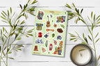 Camping Watercolor Sticker Sheet: Hiking, Backpacking, Journal