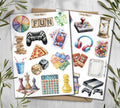 Game Night Stickers. Gaming Stickers. Bord Games Stickers. Family night Sticker Sheet. Planner Scrapbooking