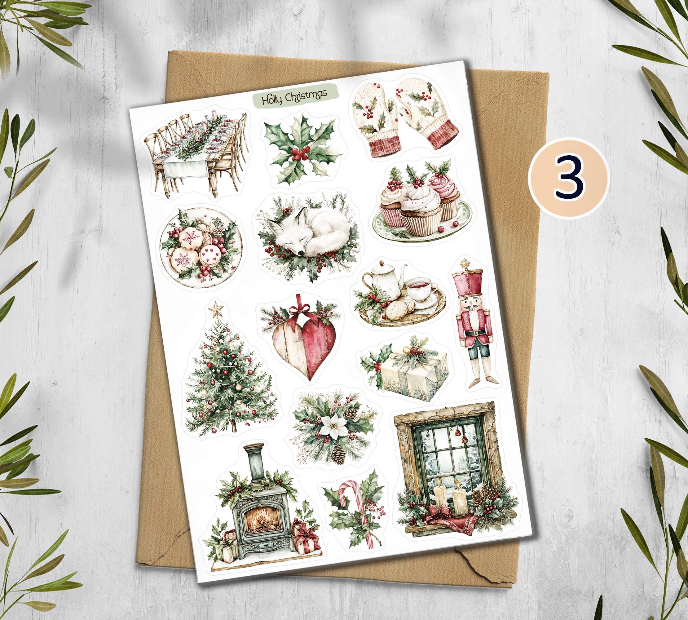 Christmas Holly Stickers