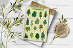 Watercolor Forest Stickers