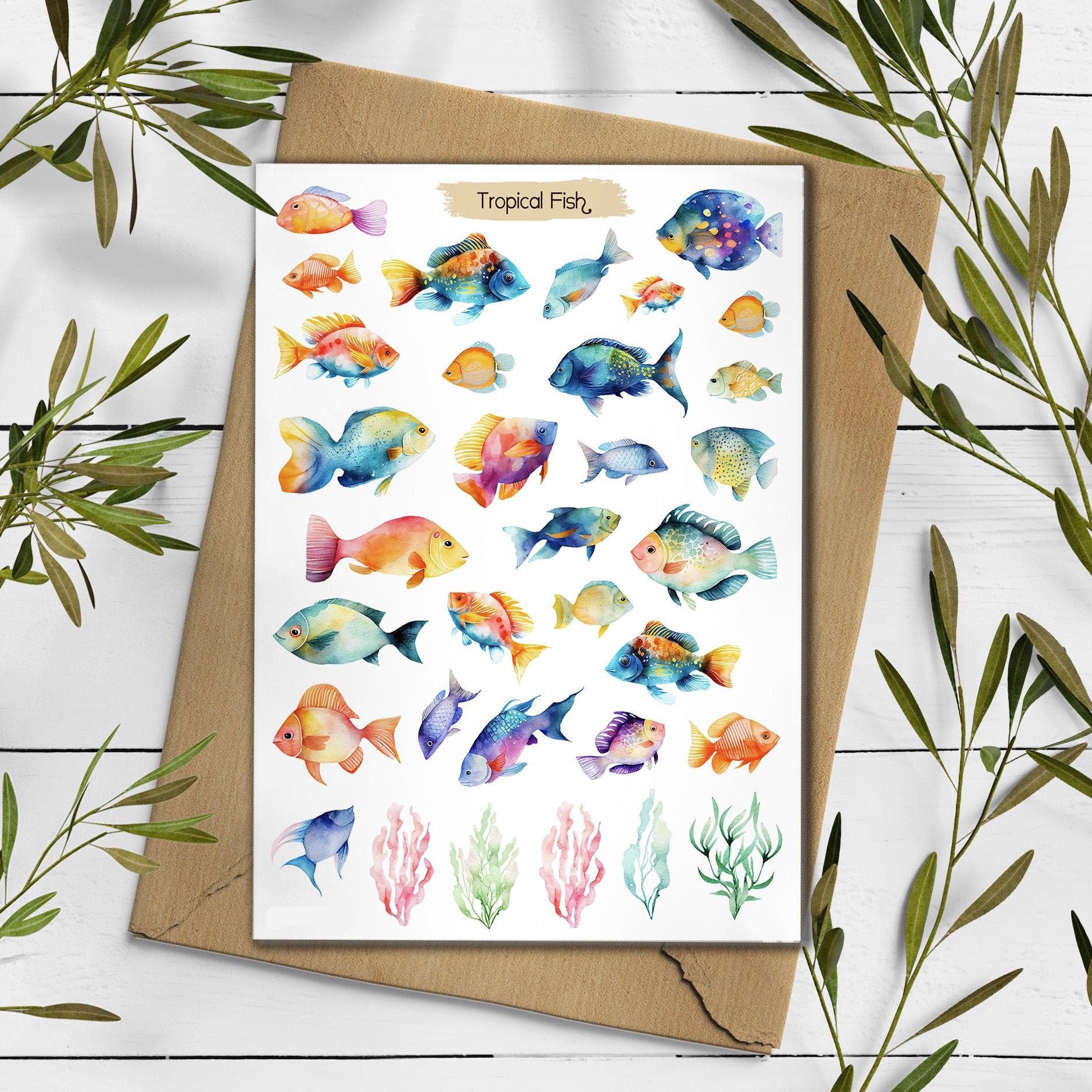 Tropical Fish Stickers