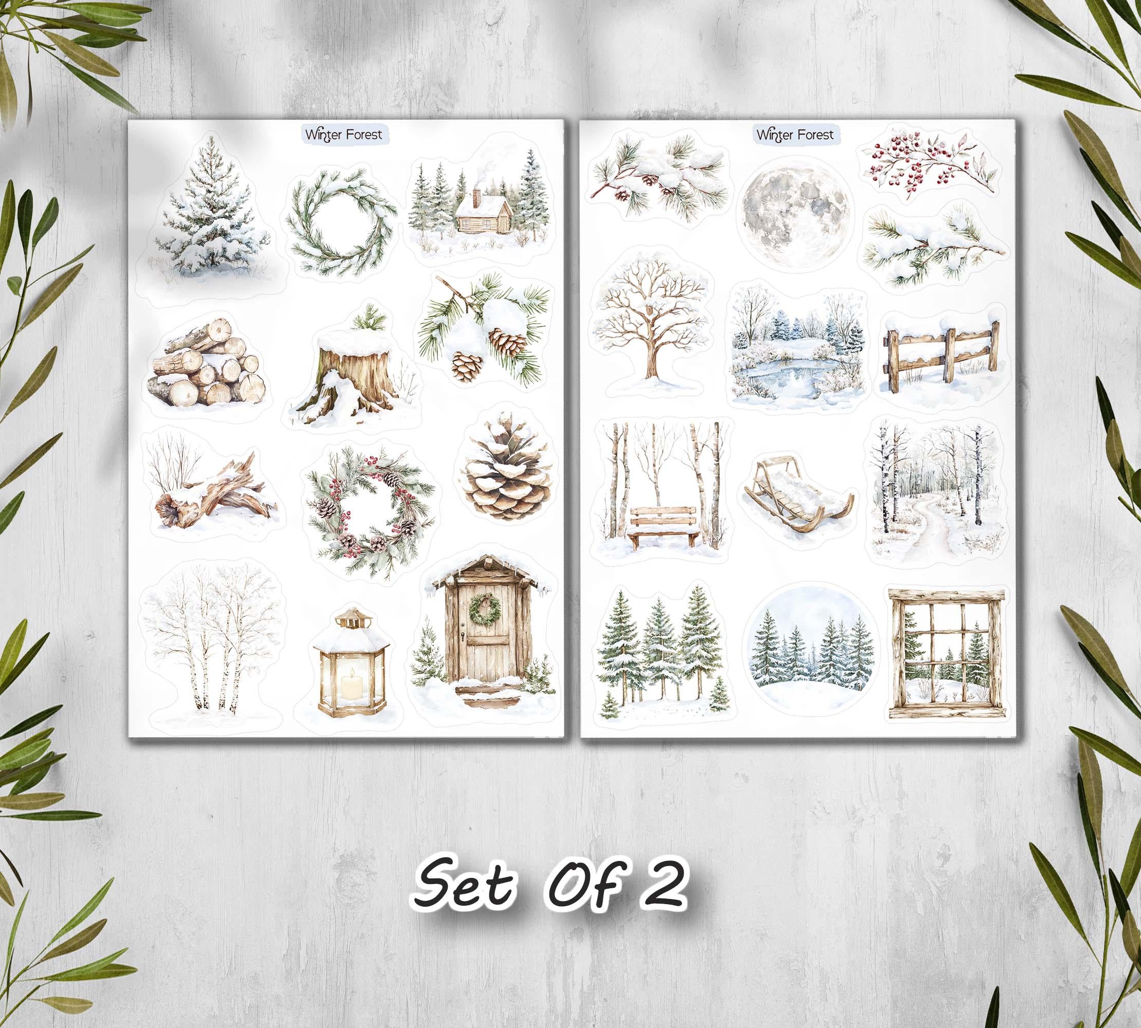 Winter Forest Stickers