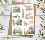 USA Travel Sticker Sheet: Scrapbook Planner Stickers