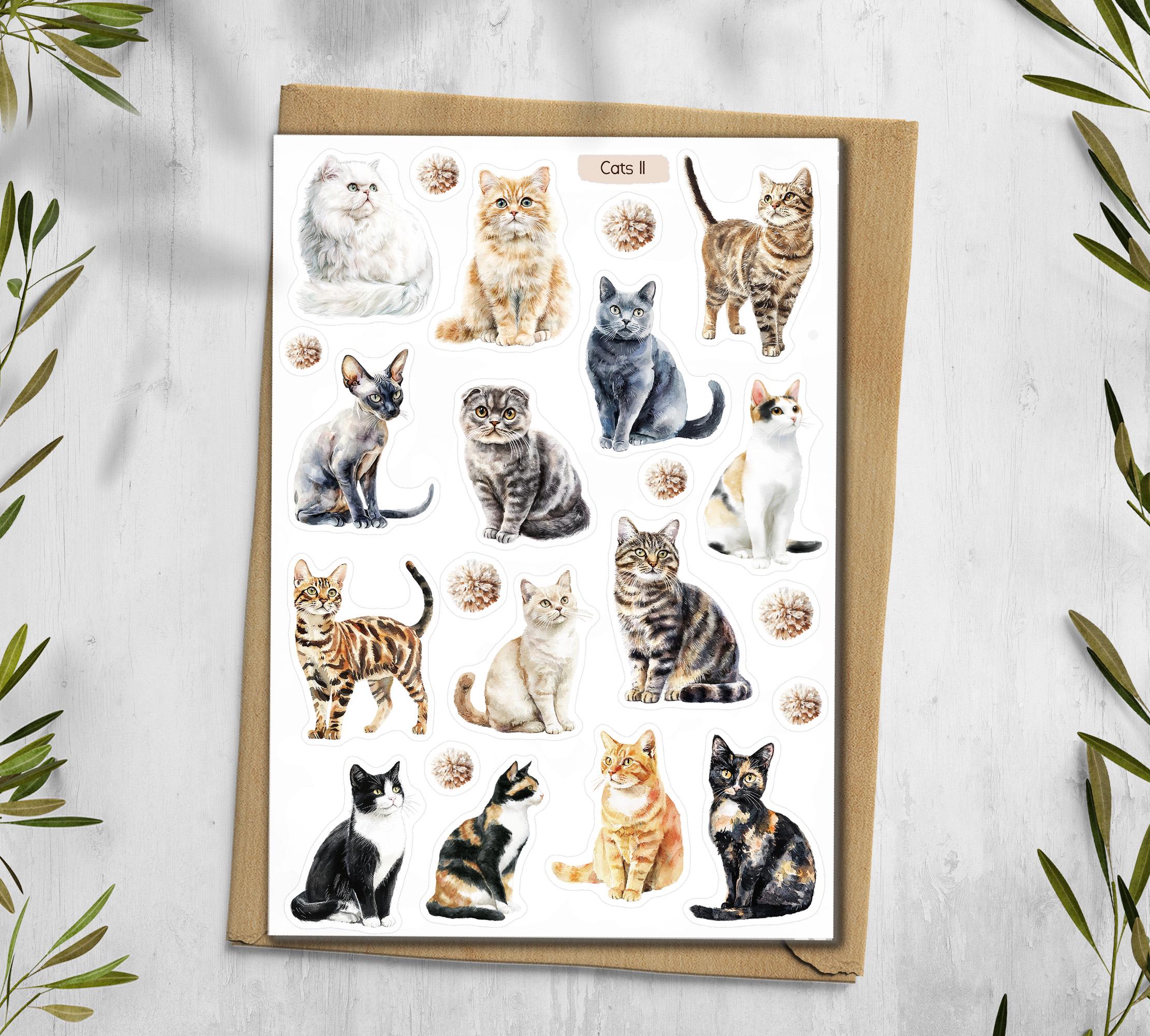 Cats Sticker Sheet