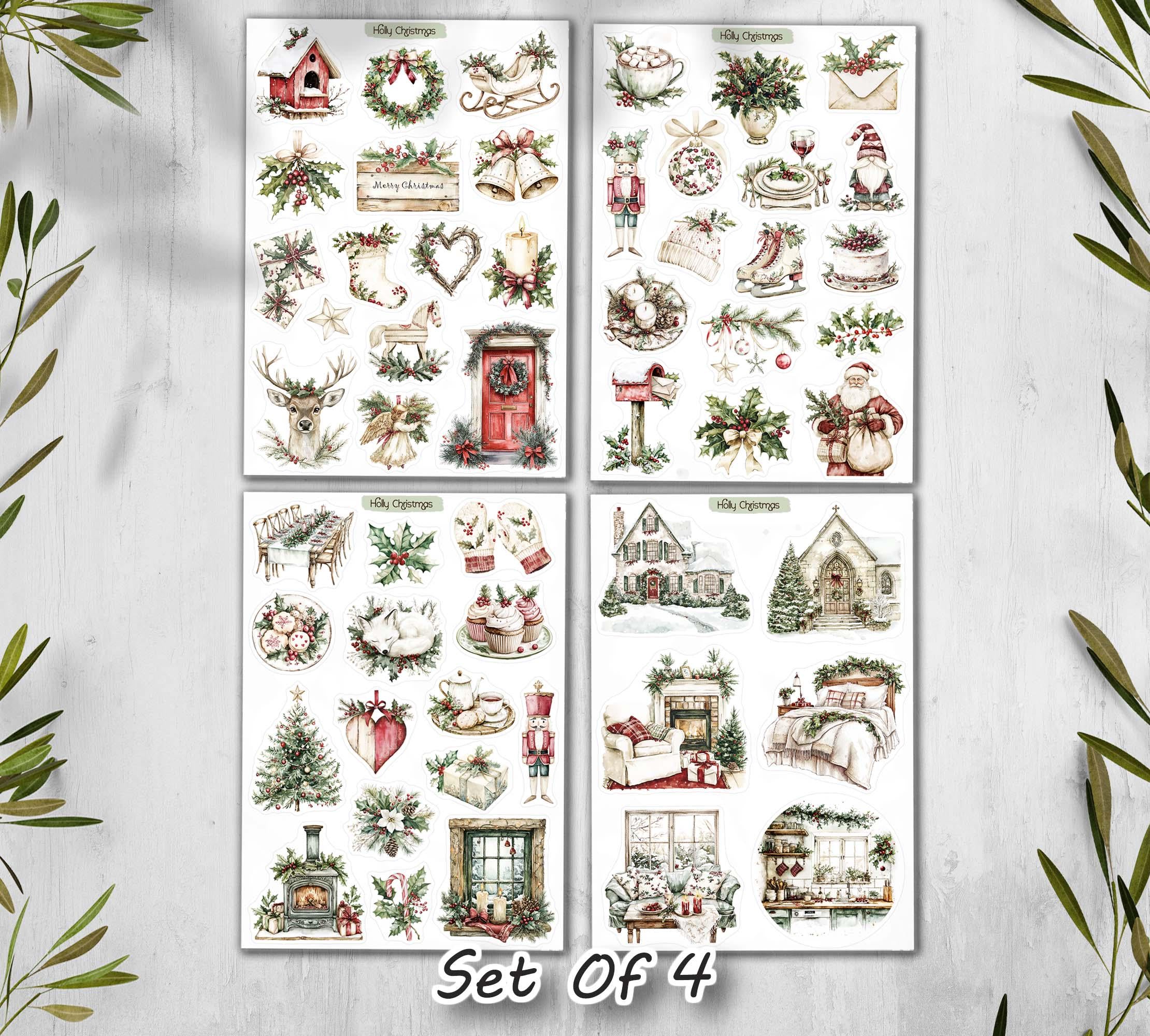 Christmas Holly Stickers