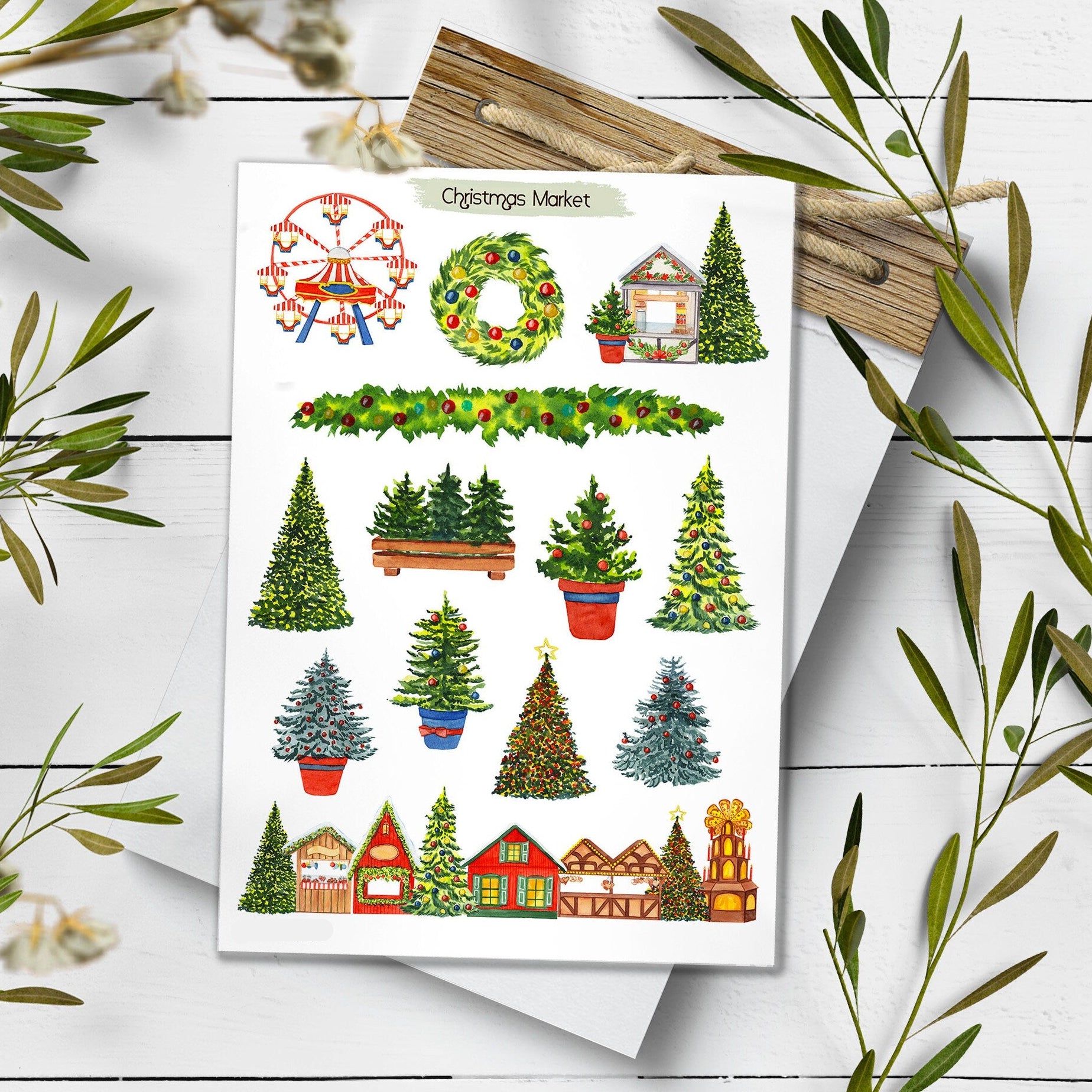 Christmas Market Stickers