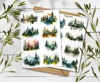Foggy Forest Stickers
