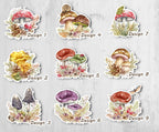 Forest Mushroom Stickers