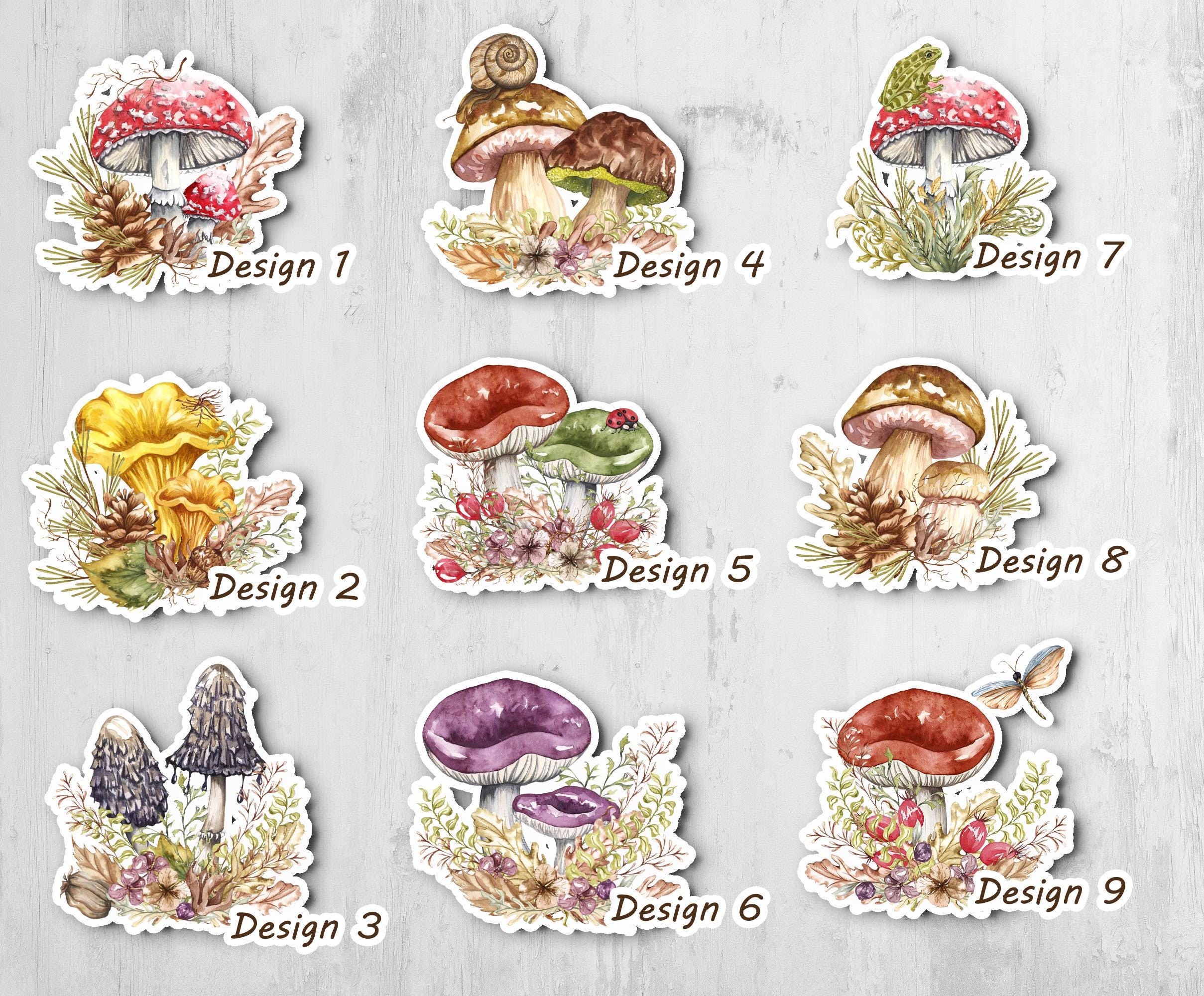 Forest Mushroom Stickers