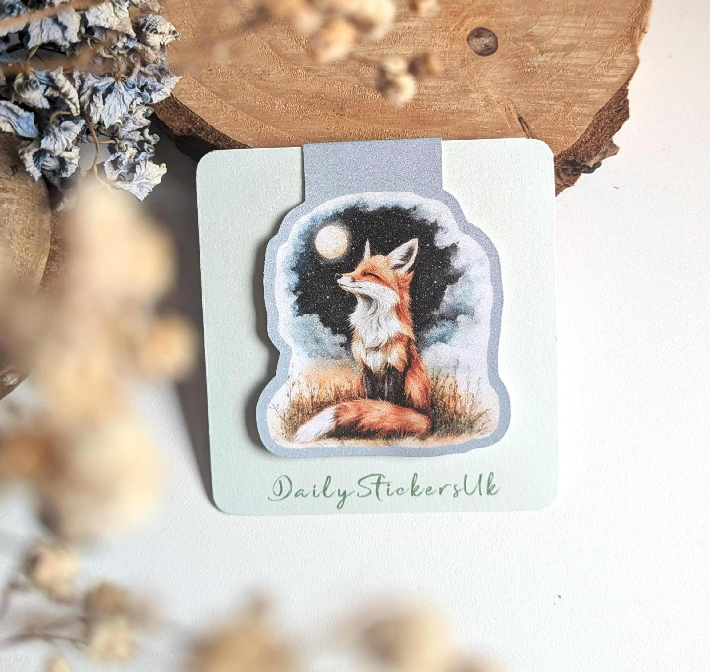 Fox Magnetic Bookmark. Bookish Gifts. Page Marker