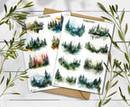Foggy Forest Stickers