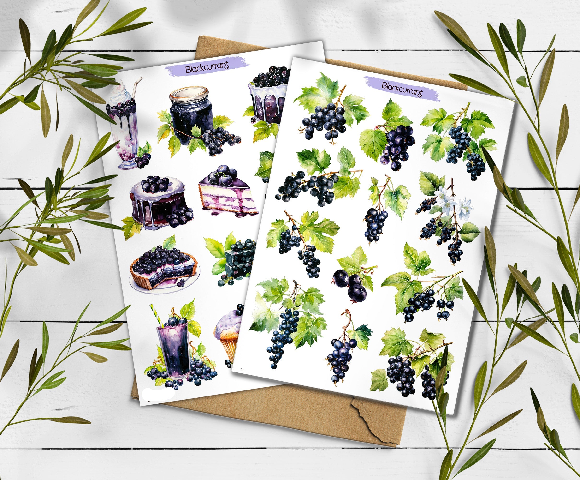 Blackcurrant Stickers