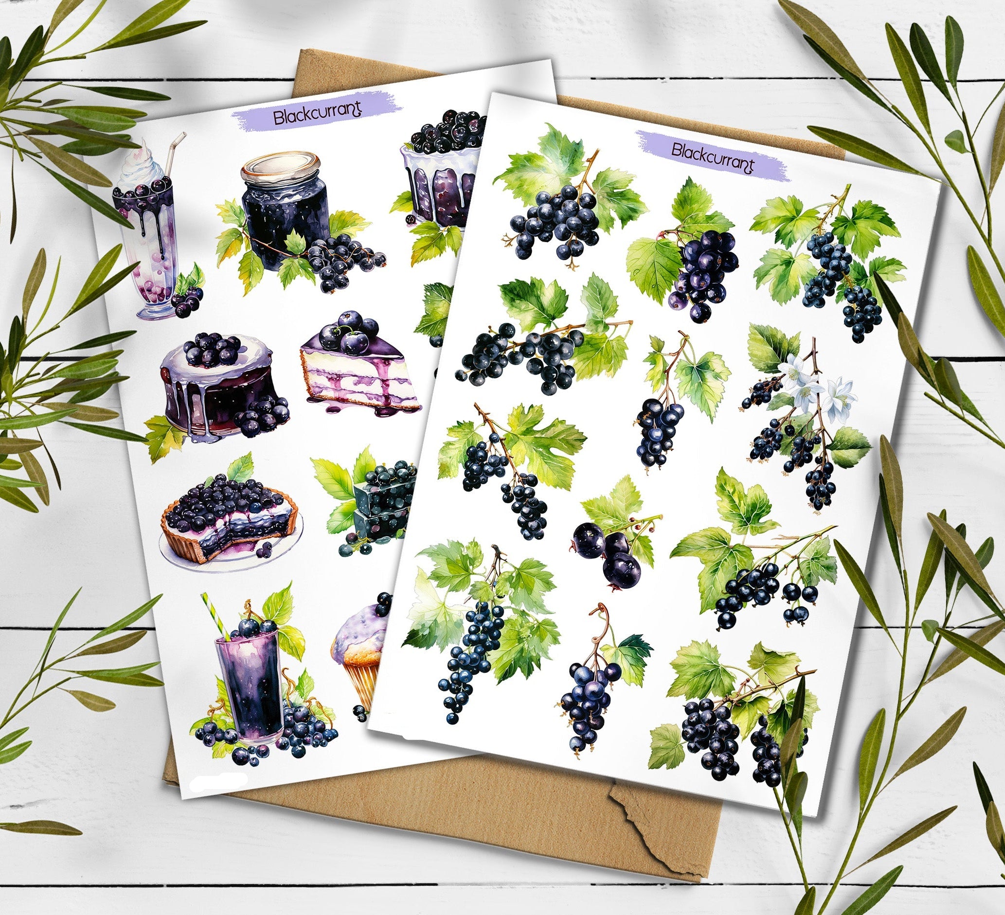Blackcurrant Stickers