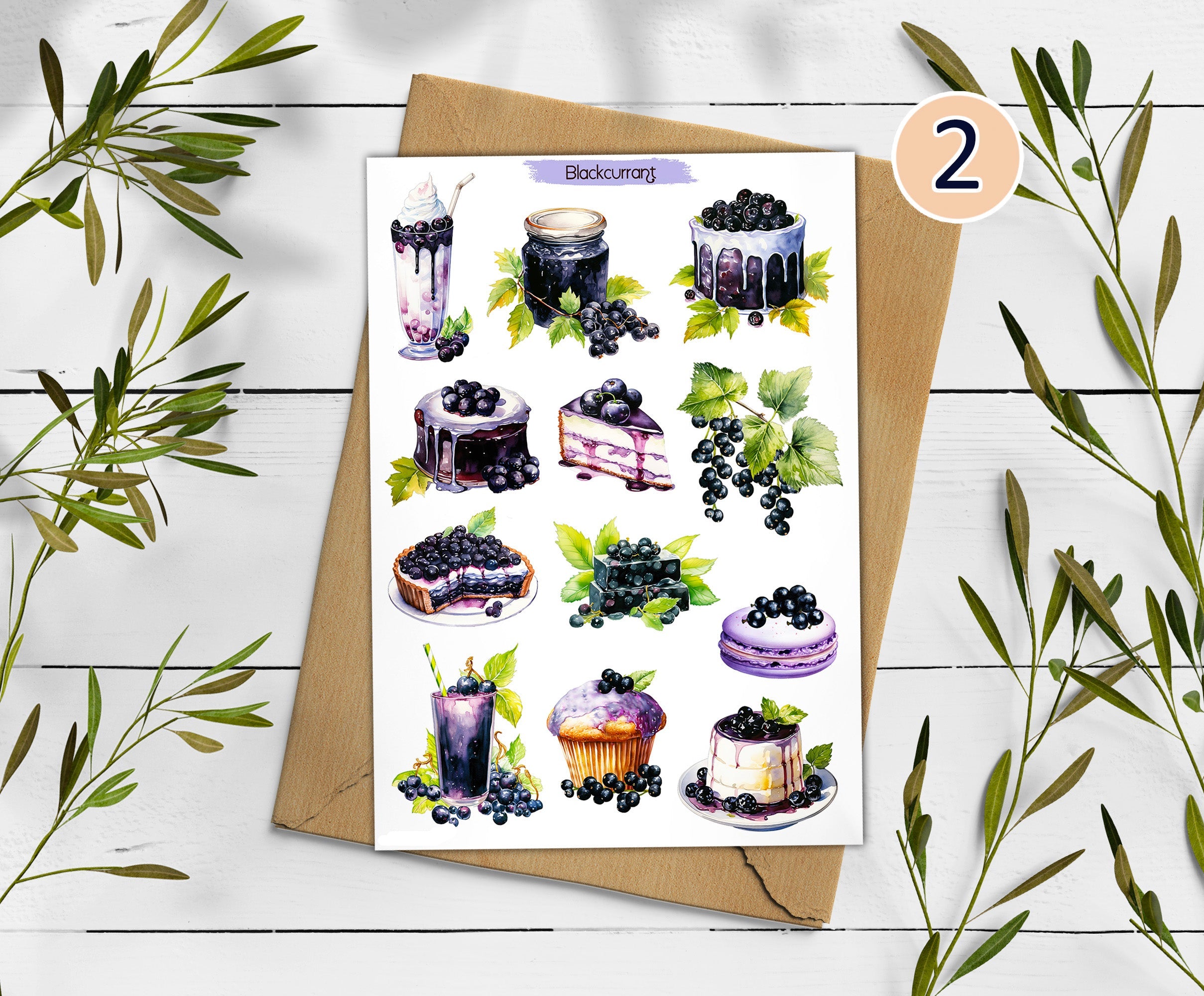 Blackcurrant Stickers