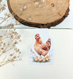 Chicken Magnetic Bookmark. Cute Page Marker. Reading Accessories