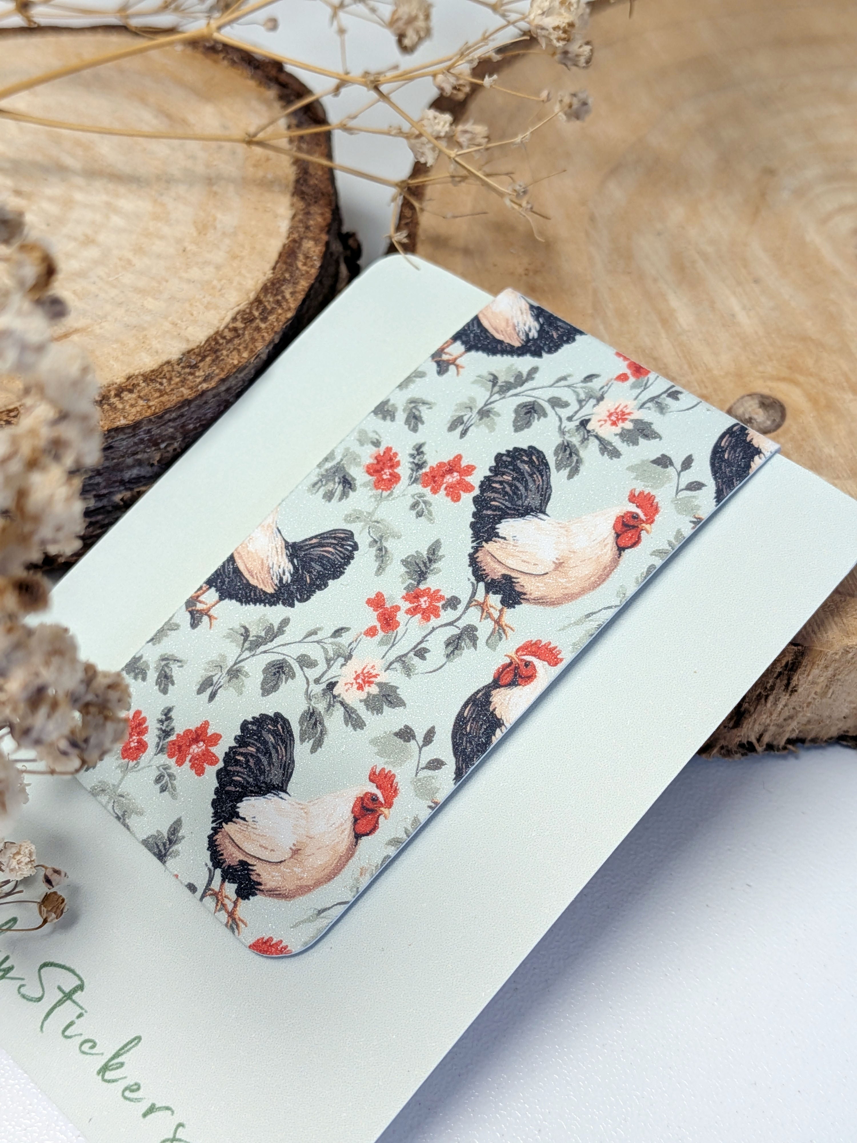 Chicken Magnetic Bookmark. Cute Page Marker. Reading Accessories