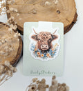 Highland Cow Magnetic Bookmark. Cute Page Marker. Reading Accessories