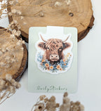Highland Cow Magnetic Bookmark. Cute Page Marker. Reading Accessories