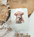 Highland Cow Magnetic Bookmark. Cute Page Marker. Reading Accessories