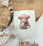 Highland Cow Magnetic Bookmark. Cute Page Marker. Reading Accessories