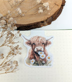 Highland Cow Magnetic Bookmark. Cute Page Marker. Reading Accessories